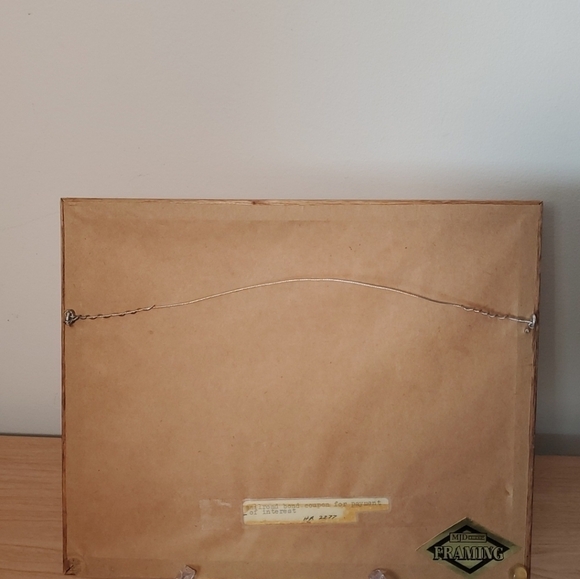 Vintage June 1885 WILMINGTON & MANCHESTER Train Ticket No.578 in frame 6"×11" - Picture 6 of 8